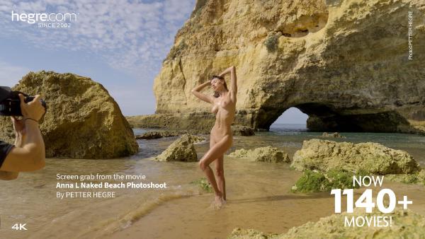 Screenshot #5 aus dem Film Anna L. Nackt-Fotoshooting am Strand