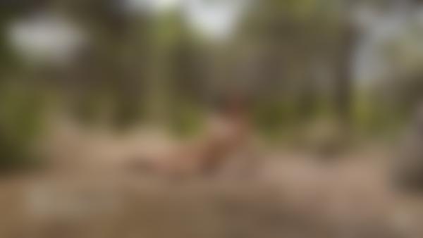 Skærmgreb #10 fra filmen Anna L Nøgen Skovnymfeoptagelse