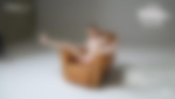 Screen grab #10 from the movie Any Moloko Leather Chair Nude Shoot