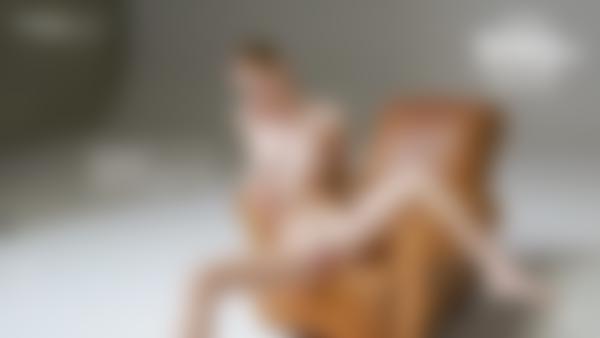 Screen grab #9 from the movie Any Moloko Leather Chair Nude Shoot