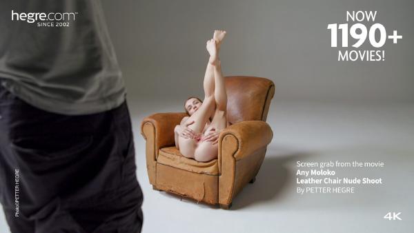 Screen grab #5 from the movie Any Moloko Leather Chair Nude Shoot