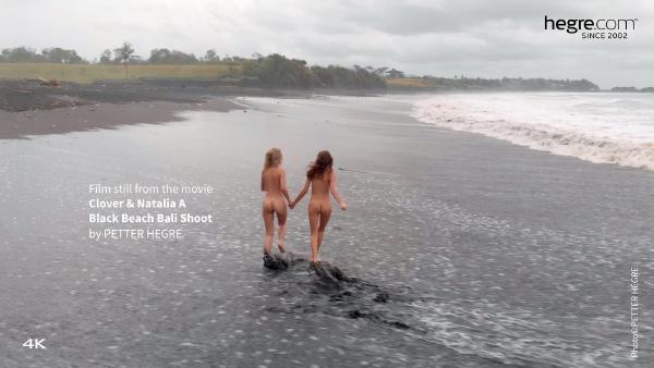Screen grab #1 from the movie Clover And Natalia A Black Beach Bali Shoot