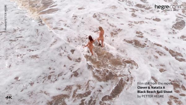 Screen grab #2 from the movie Clover And Natalia A Black Beach Bali Shoot