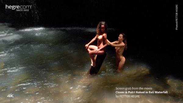 Screen grab #2 from the movie Clover and Putri Naked In Bali Waterfall