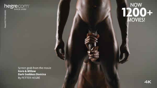 Screen grab #2 from the movie Goro and Willow Dark Goddess Domina
