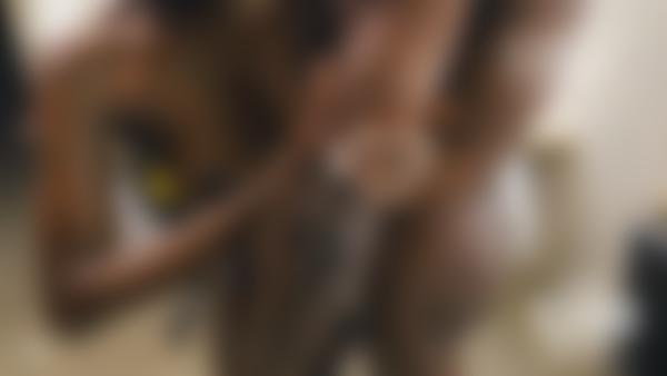 Screen grab #10 from the movie Goro and Willow Pre Massage Fluffing