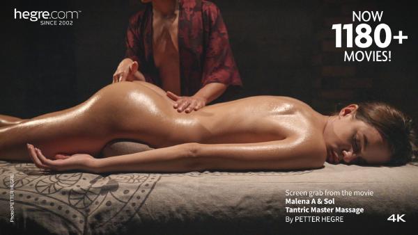 फ़िल्म 2 से स्क्रीन ग्रैब # मालेना ए और सोल तांत्रिक मास्टर मसाज