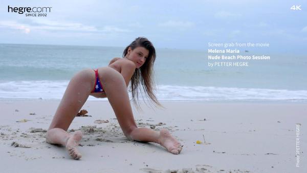 Screen grab #4 from the movie Melena Maria Nude Beach Photo Session